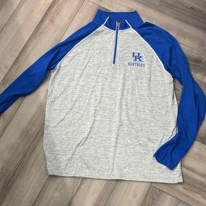 Blue and Gray UK Kentucky Quarter-Zip Pullover
